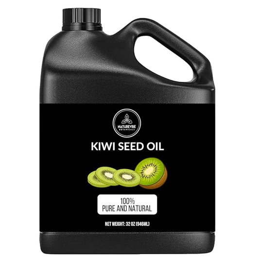 Naturevibe Botanicals Kiwi Oil 32 Ounces | 100% Pure and Natural | Great for Skin Care and Hair Care-Velvo Beauty