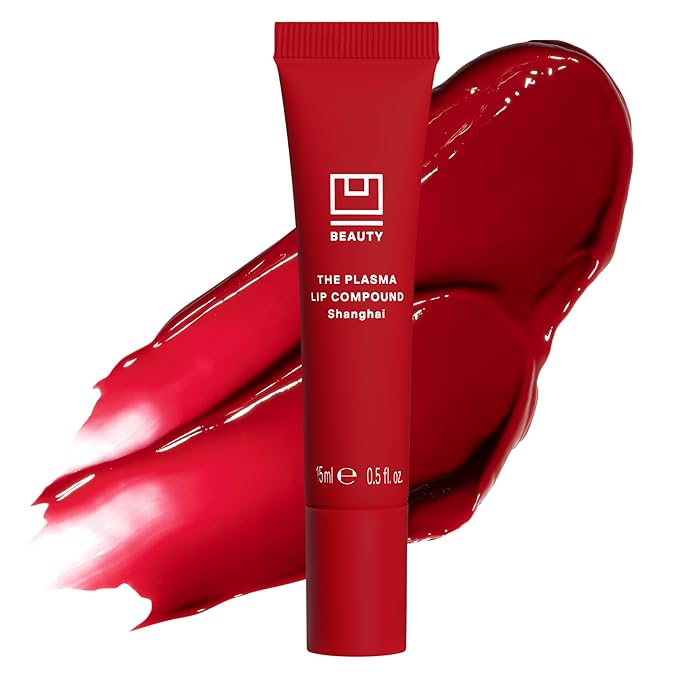 U Beauty The PLASMA Tinted Lip Compound - Anti-Aging & Anti-Wrinkle Lip Gloss, Hyaluronic Acid, Shea Butter & Peptides for Hydration & Plumping, Shanghai - 15 mL-Velvo Beauty