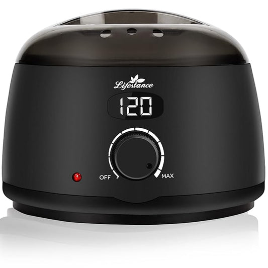Lifestance Professional Wax Pot Warmer, L2 Premium Digital Wax Melt Machine for Hair Removal, 500ml 14oz LCD Wax Heater for Hard Wax Beads Fast Heat, Home Waxing for Body Brazilian Bikini Face Eyebrow-Velvo Beauty