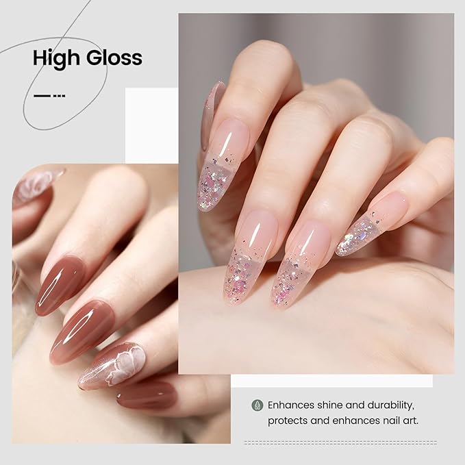 JODSONE 15ml Nail Glue Gel for Nail Tips Long Lasting Extension Glue for Clear Nail Tips Base Coat Top Coat All Need Lamp Cured-Velvo Beauty