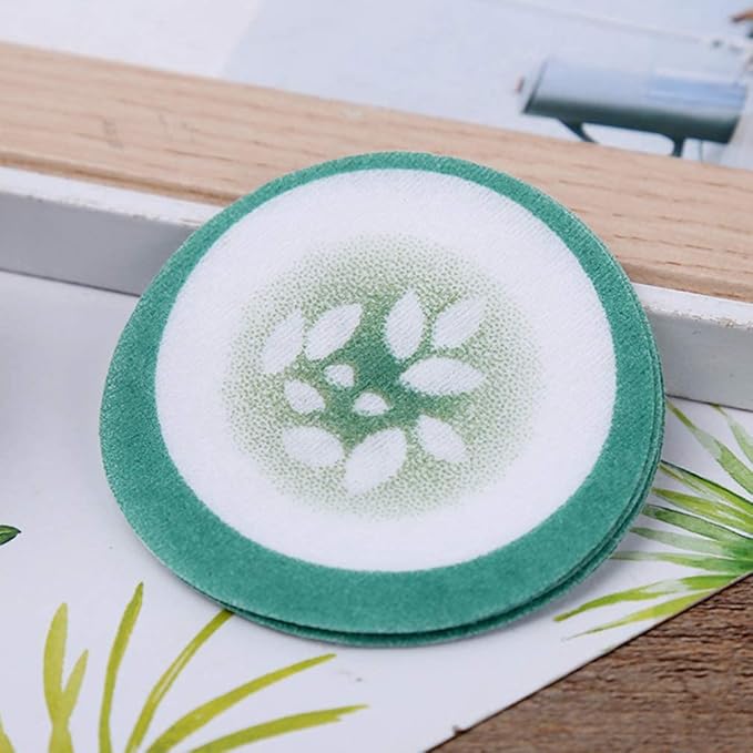 100pcs Under Eye Pads Disposable Cucumber Print Non-Woven Eye Patches Eyelash Pad DIY Eye Care Tool for Home Travel and Salon-Velvo Beauty
