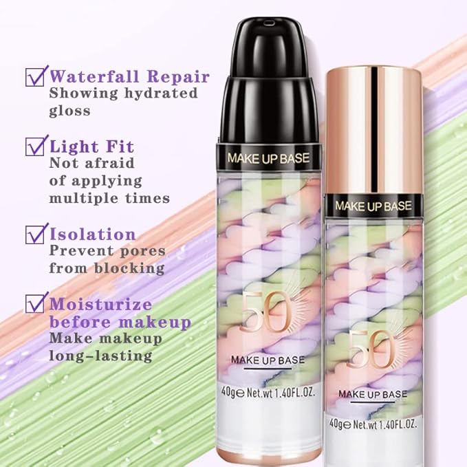 Face Primer,Color Corrector,Isolation Cream,Face Makeup Primer Base,Oil Control,Moisturizing,Concealer,40G-Velvo Beauty