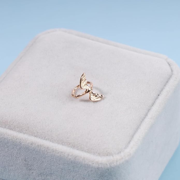 Gothic Bat Cuff Earrings Gold Bat Ear Cuffs Non Pierced Earrings Punk Animal Earrings Cool Vampire Earrings Jewelry for Women and Girls Gifts-Velvo Beauty