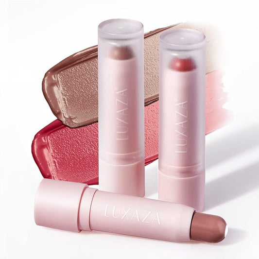 2PCS Tinted Lip Balm Chapstick with Color, Natural Semi - Gloss Finish, Hydrating/Coloring 2 in 1 Moisturizer Lip Stick for Girls & Women #04＋#05-Velvo Beauty