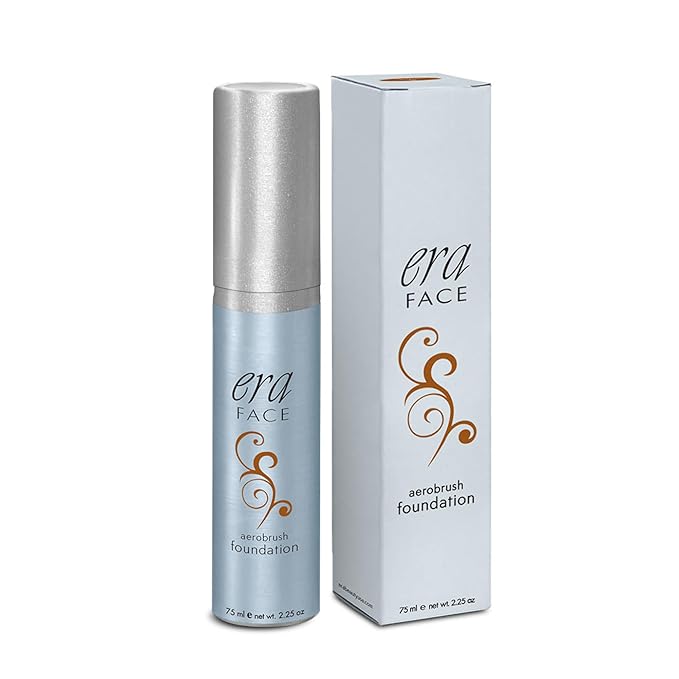 ERA Face spray makeup (R9 Chestnut - 2.25 oz) - airbrush foundation, everyday, buildable, professional spray on cosmetics by Era Beauty-Velvo Beauty