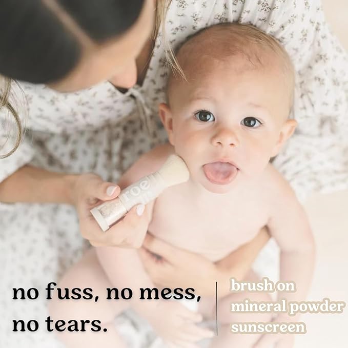 Roe Wellness- Kids SPF 50 Brush On Mineral Sunscreen Powder EWG Certified, Non-Toxic, Reef-Friendly, Easy to Apply for Kids, Babies & Parents (2Pack)-Velvo Beauty