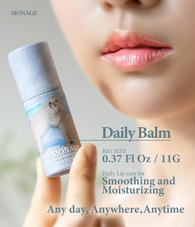 Korea Vegan & Nourishing & Moisturizing Lip Care Made from 100% Natural Ingredients, Organic Moisturizer for Dry, Cracked Lips & Skin, Everyday Lip Balm, Daily, 0.38 Ounce-Velvo Beauty