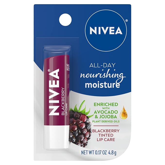 Nivea Lip Balm - Blackberry Shine - 0.17oz, 0.17 Oz-Velvo Beauty