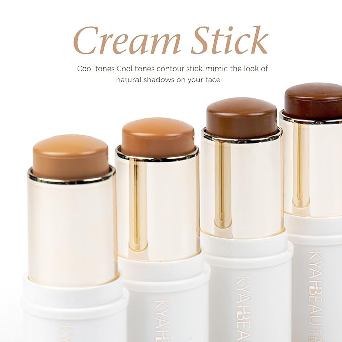 Contour Stick Makeup, Cream Contour Stick for A Naturally Sculpted Look,Long-Wear & Hydrating Formula, Buildable Color for Fair to Fair Light | Vegan & Cruelty-Free | 15g/0.53fl.Oz-Velvo Beauty