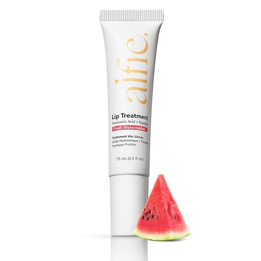 Alfie Hyaluronic Acid Lip Booster -Watermelon Flavor -15ml/0.5 Fl. Oz -Peptide Lip Treatment -Lip Plumper & Filler -Lip Serum & Moisturizer -Lip Volume Hydrating Treatment -Vegan Friendly, Non-Toxic-Velvo Beauty