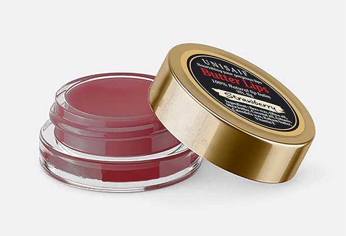 Strawberry Lip Balm - Vegan Lip Balm Lip Brightening for Dark Lips | Best Lip Balm | Moisturizing Lip Balm | Best Lip Moisturizer for Very Dry Lips | Lip Balm Organic (0.28Fl oz 8g)-Velvo Beauty