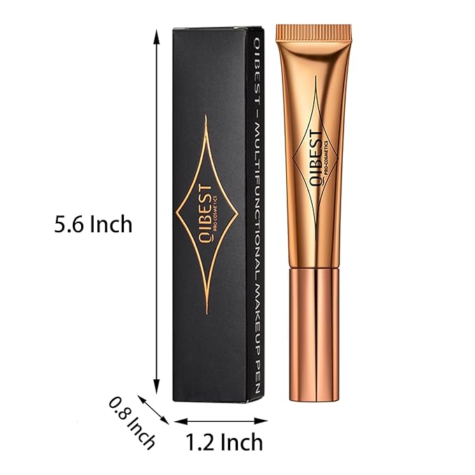 MEICOLY Grey Liquid Contour Beauty Wand,Bronzer Stick with Cushion Applicator,Cream Contour for Women and Girl,Long Lasting Smoothly Moisturizng Super Silky, Cruelty-free,01-Velvo Beauty