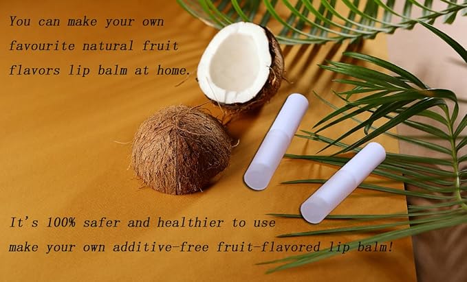 0.14oz Empty Flavored Lip Balm Container Tubes Plastic Homemade Moisturizing Lip Stick with Caps Bulk Fit for Women Adult DIY Making Supplies, 25 Count (White)-Velvo Beauty