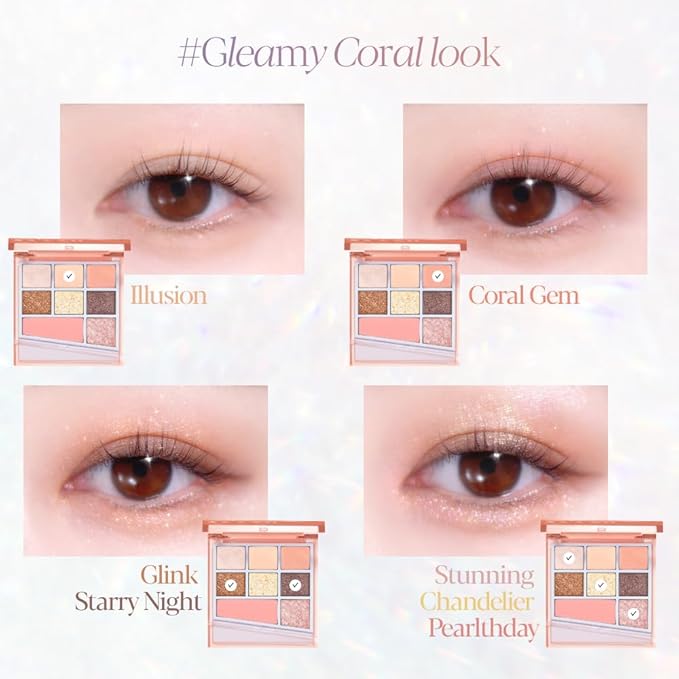 Espoir Real Eye Palette All New #4 Chandelier 0.17 oz | Multi-Use Long-Lasting Blendable 8 Colors Natural Glitter Soft veil matte Makeup Eyeshadow Palette for Various Makeup Looks | Korean Makeup-Velvo Beauty