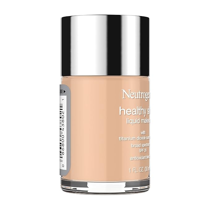 Neutrogena Healthy Skin Liquid Makeup Foundation, Broad Spectrum SPF 20 Sunscreen, Lightweight & Flawless Coverage Foundation with Antioxidant Vitamin E & Feverfew, 105 Caramel, 1 fl. oz-Velvo Beauty