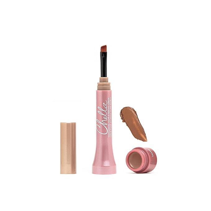 Chella Eyebrow Cream, Tantalizing Taupe - Vegan, Cruelty Free, Paraben Free, Gluten Free Eyebrow Pomade Makeup - Long Wearing, Velvet Consistency, Water Resistant-Velvo Beauty