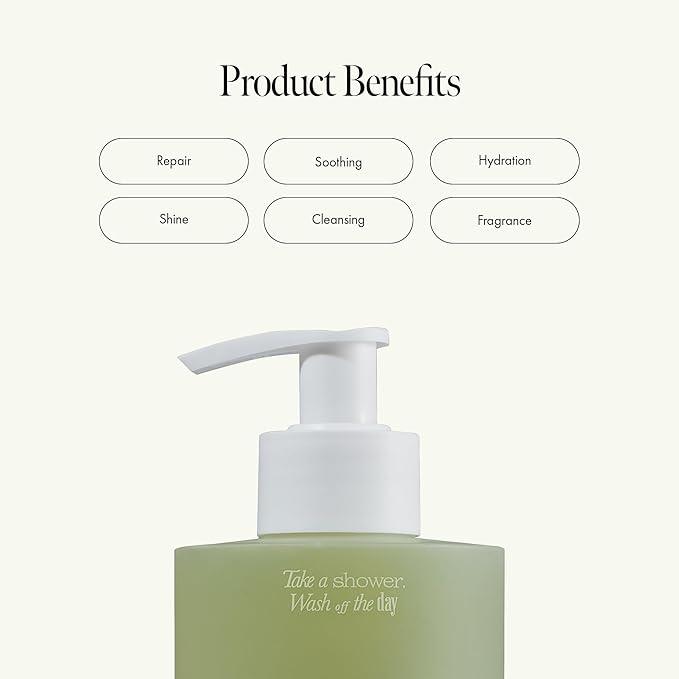 Patchouli Garden Damage Repair Shampoo - Korean Hair Care Nourishing Shampoo for Men & Women w/Patchouli Leaf Water, Protein Complex & Green Herb Complex - Vegan Scalp Cleanser (15.22 fl.oz)-Velvo Beauty