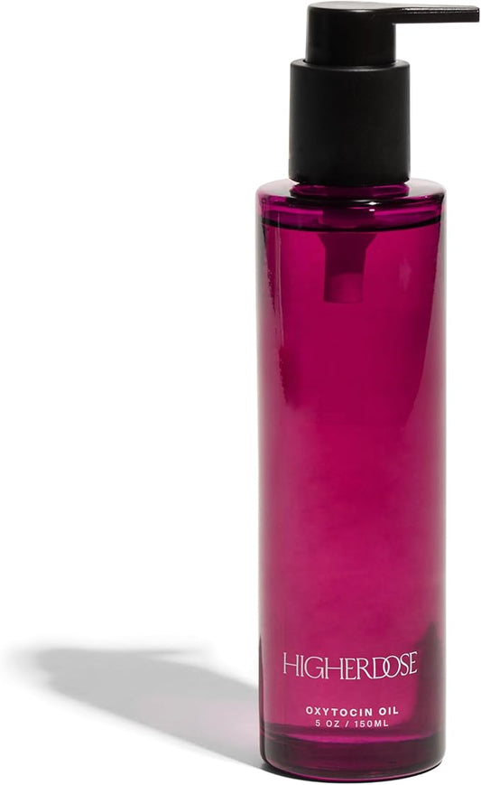 HigherDOSE Oxytocin Body Oil - Nourishing, Ayurvedic Body Care to Firm & Tone Skin - Lightweight & Fast-Absorbing Formula with Sea Buckthorn & Antioxidant-Rich Passion Fruit Seed Extract (5 Fl Oz)-Velvo Beauty