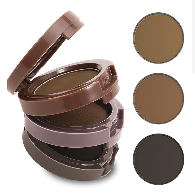 Boobeen 3 Color Eyebrow Powder Palette, Waterproof Eyebrow Makeup, Brow Definer to Shape Perfect Brow-Velvo Beauty