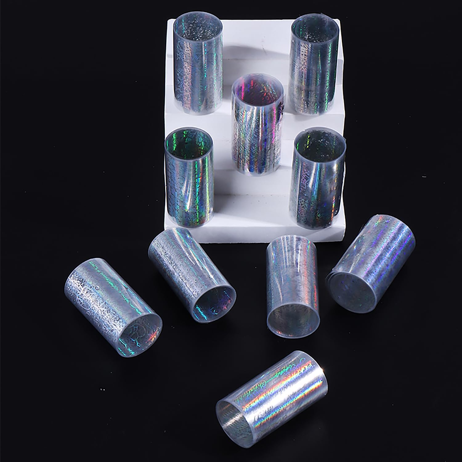 10 Rolls Christmas Nail Foils Transfer Nail Art, Snowflake Nail Transfer Foil Stickers Christmas Theme Design Nails Supplies Christmas Tree Snowman Santa Claus Manicure Decals Cute Nails Accessories-Velvo Beauty