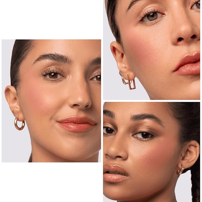 Makeup Powder Blusher - "Nomad" - 4g / 0.141 oz - Full Coverage, Natural Blush - Soft, Buildable Pink, Coral, Peach & Golden Hues - Matte & Shimmering Shades Gives Cheeks a Radiant Glow-Velvo Beauty