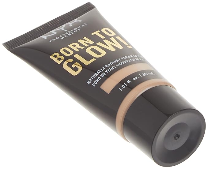 NYX PROFESSIONAL MAKEUP Born To Glow Naturally Radiant Foundation, Medium Coverage - Light Ivory-Velvo Beauty