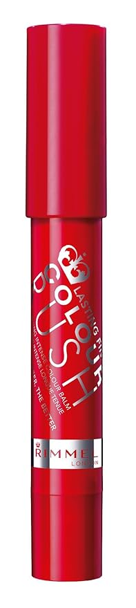 Rimmel Lasting Finish Colour Rush Lip Color Balm, The Redder, 0.095 Fluid Ounce-Velvo Beauty