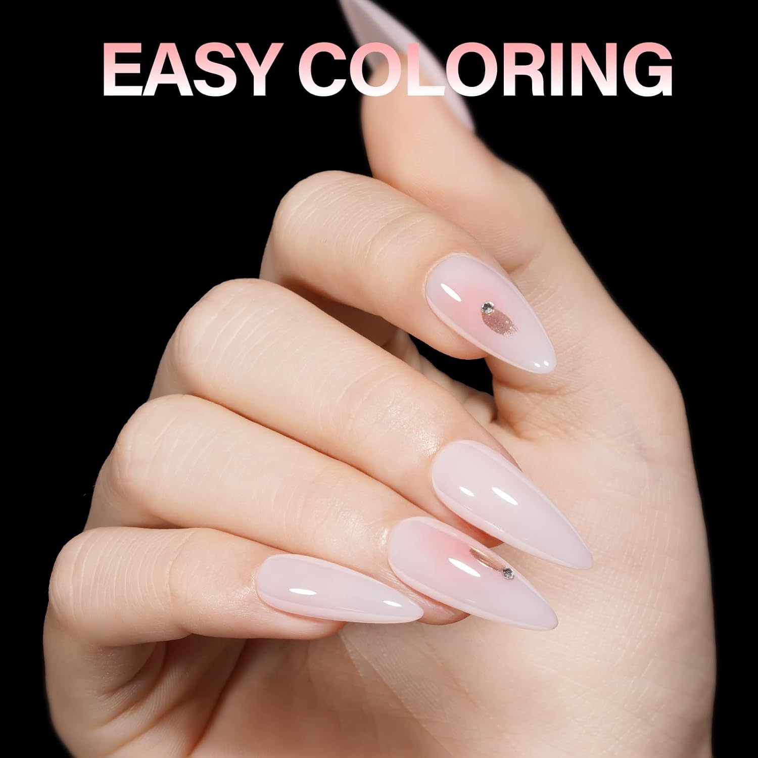 AILLSA Long Almond Nail Tips Full Cover Clear Gelly Nails Tips Half Matte Acrylic Tips Pre-Filed Fake Press on Nail Tips for Extension Home DIY Salon Manicure 216PCS 12 Sizes-Velvo Beauty