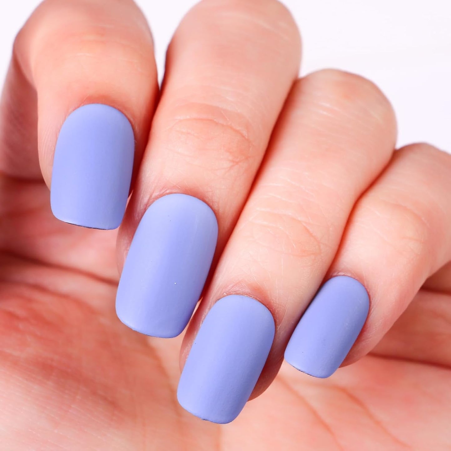 Matte Nail Polish Quick Dry Nail Lacquer for Nail Art Varnish, Mist Effect Matte Finish Velvet Nail Polish, 0.35 fl oz (Sky Blue-18, 10 ML)-Velvo Beauty