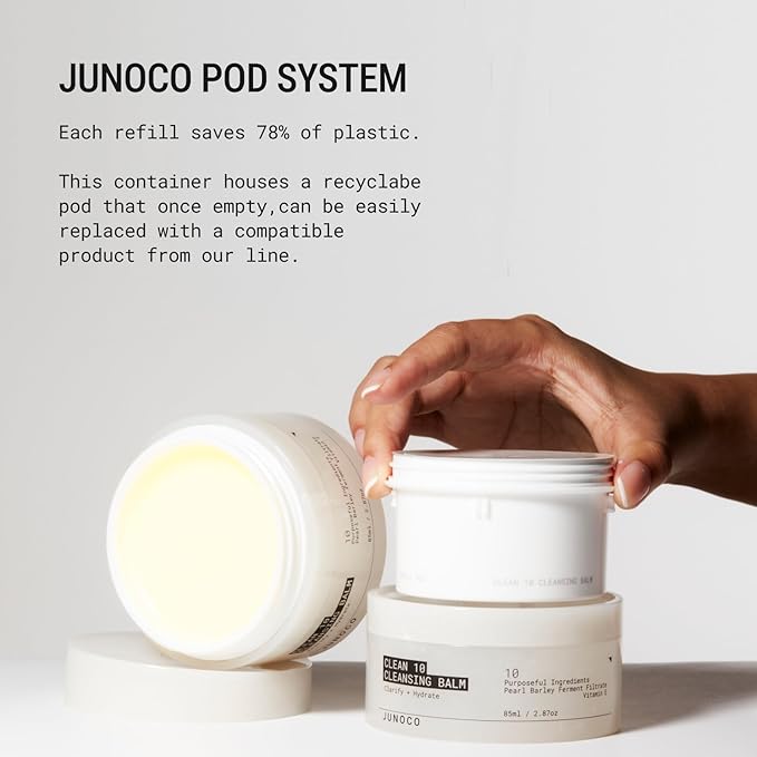 JUNO & Co. JADE Clean10 Cleansing Balm - Effortlessly Removes Makeup & SPF - 2.87oz Makeup Remover Balm Refill-Velvo Beauty