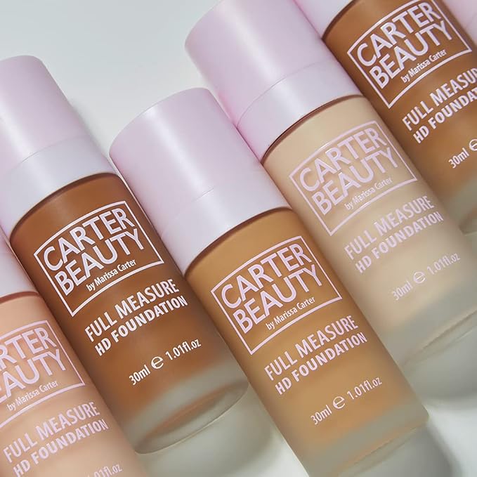 Carter Beauty By Marissa Carter Full Measure HD Foundation, Full Coverage Matte Formula - Water-Based, Soft Skin Perfector - Vegan And Cruelty Free, Paraben And Sulfate Free - Creme Brulee - 1.01 OZ-Velvo Beauty