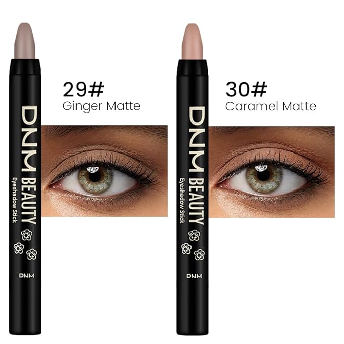 Kaely 2Pcs Cream Eyeshadow Sticks Set for Eyes Waterproof,Ginger Matte & Caramel Matte Eye shadow Stick Pencil Pen Bulk sombras en crema para ojos 29+30-Velvo Beauty