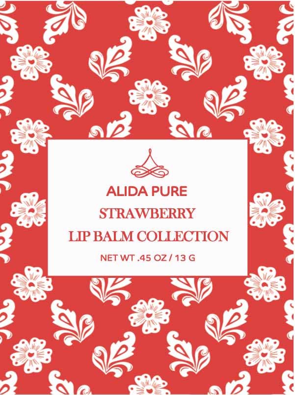 Vegan Lip Balm by PURE + SIMPLE Strawberry Set-Velvo Beauty