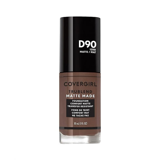 Covergirl Trublend Matte Made Liquid Foundation, D90 Espresso, 1.014 Fl Oz-Velvo Beauty