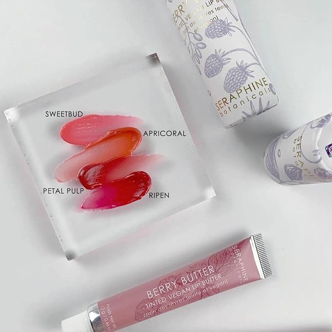 Seraphine Botanicals - Berry Butter - Tinted Vegan Lip Butter (Ripen) - Vegan Formula, Cruelty-Free-Velvo Beauty