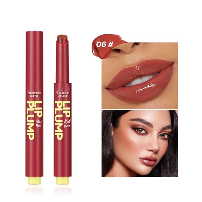 MAEPEOR Hydrating Lip Plumper 12 Colors Moisturizing Shiny Juicy Lip Balm Long Lasting Nourishing Lip Pluming Balm（Color 06)-Velvo Beauty