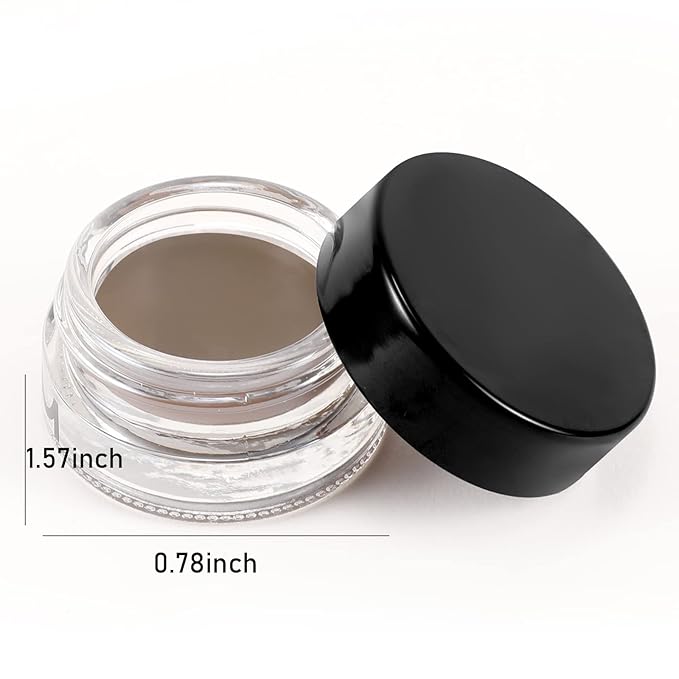 Boobeen Eyebrow Pomade Cream, Waterproof Brow Pomade Gel High Pigmented Long-lasting for Natural Eyebrow Makeup, Suitable for Everyone-Velvo Beauty