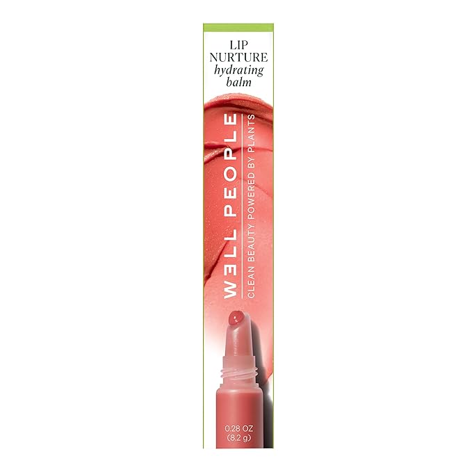 Well People Lip Nurture Hydrating Balm, Lip Balm For Hydration & Vibrant Sheer Color, Soothes & Softens Lips, Vegan & Cruelty-free, Coral Reef-Velvo Beauty