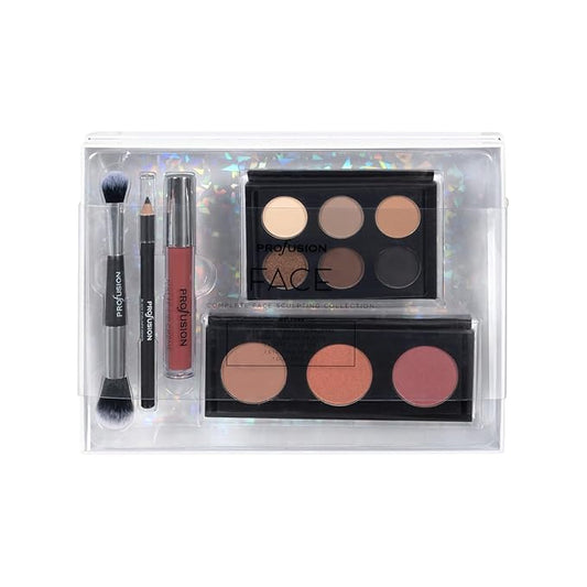 Profusion Cosmetics Complete Face Sculpting Collection for Festive Glam, Indulge in Luxury with Ultimate Makeup kit and Achieve Stunning Looks for Glamorous Holiday (Peach)-Velvo Beauty