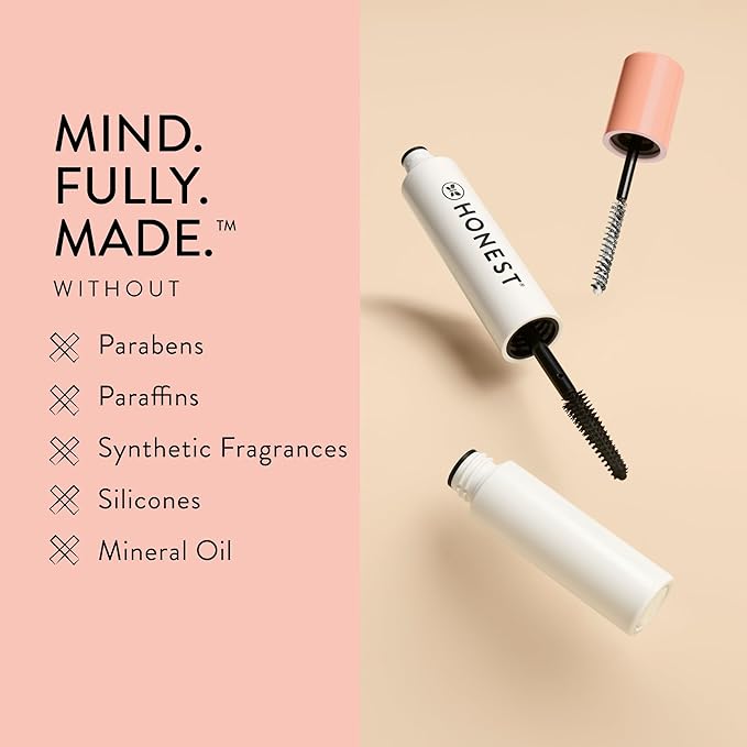 Honest Beauty Extreme Length Volumizing Clean Mascara + Honest Lavender Foaming Bubble Bath Bundle | Naturally Derived + Cruelty Free | 0.27 fl oz, 12 fl oz-Velvo Beauty