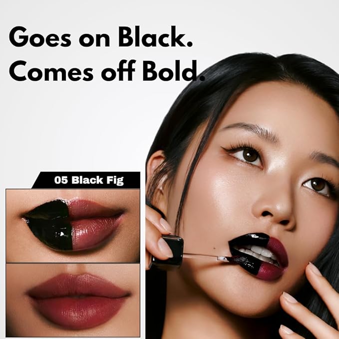 MILKTOUCH [Summer-proof Lip Combo] Black Peel Off Lip Tattoo #05 Black Fig + Collagen Lip Balm #VanillaCake-Velvo Beauty
