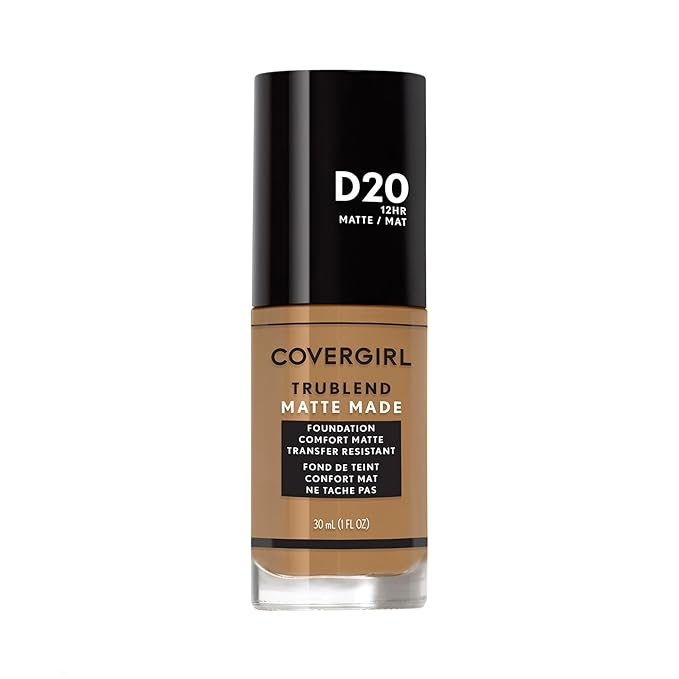 COVERGIRL TruBlend Matte Made Liquid Foundation, True Caramel-Velvo Beauty