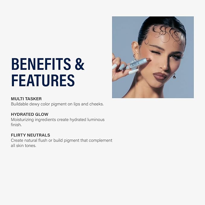 Ortega Beauty Agave Glow Color Stick By Etienne Lightweight, Buildable Makeup Color Stick for Cheeks and Lips, Subtle Sheen Finish - Multi Stick Moisturizes and Creates Flush and Full Face-Velvo Beauty