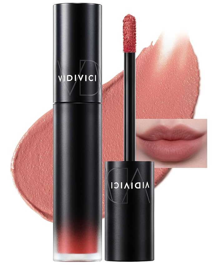 VIDIVICI Millennial Velvet Lip Tint - Thin, Comfortable & Long-Lasting Wear with Matte Finish - Seamless, Rich and Vibrant Shade - Moisture-Filled & Lightweight Texture, 0.15 fl.oz. (02 WHISPER CORAL)-Velvo Beauty