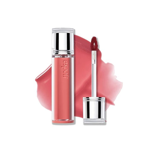 Espoir Couture Lip Tint Glaze #17 Ginger Peach 0.14oz | Volumizing Lip Stain with Syrupy Shine | Long-Lasting & Vibrant Color for Radiant Lip Look | Moisturizing & Glossy Lip Tint | Korean Lip Makeup-Velvo Beauty