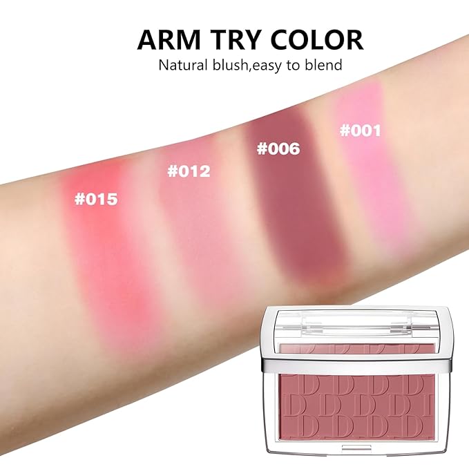 Embossed Blush, Palette Pink Dark Powder Blush Palette-Velvo Beauty