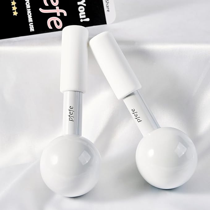 Ice Globes for Face & Eyes, Unbreakable Stainless Steel Cryo Sticks for Beauty Routines, Facials Cold Roller Cooling Globes for Puffiness, Wrinkles, Dark Circles, Headaches-Velvo Beauty