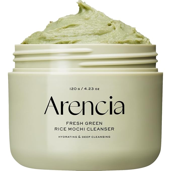 Korean Rice Mochi Face Cleanser - Face Mask, Foaming Cleanser, Gentle Scrub All in One - Deep Cleansing, Moisturizing, Pore Minimizing, Removing Blackhead- with Rice Water & Green Tea, Mugwort-Velvo Beauty