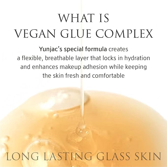 YUNJAC Base Prep (0.85 fl oz) - Grip Primer, Skin Perfecting Makeup Base for Korean Skin Prep. Silicone-Free, Serum Texture for Glowing, Flawless, and Long-Lasting Makeup-Velvo Beauty