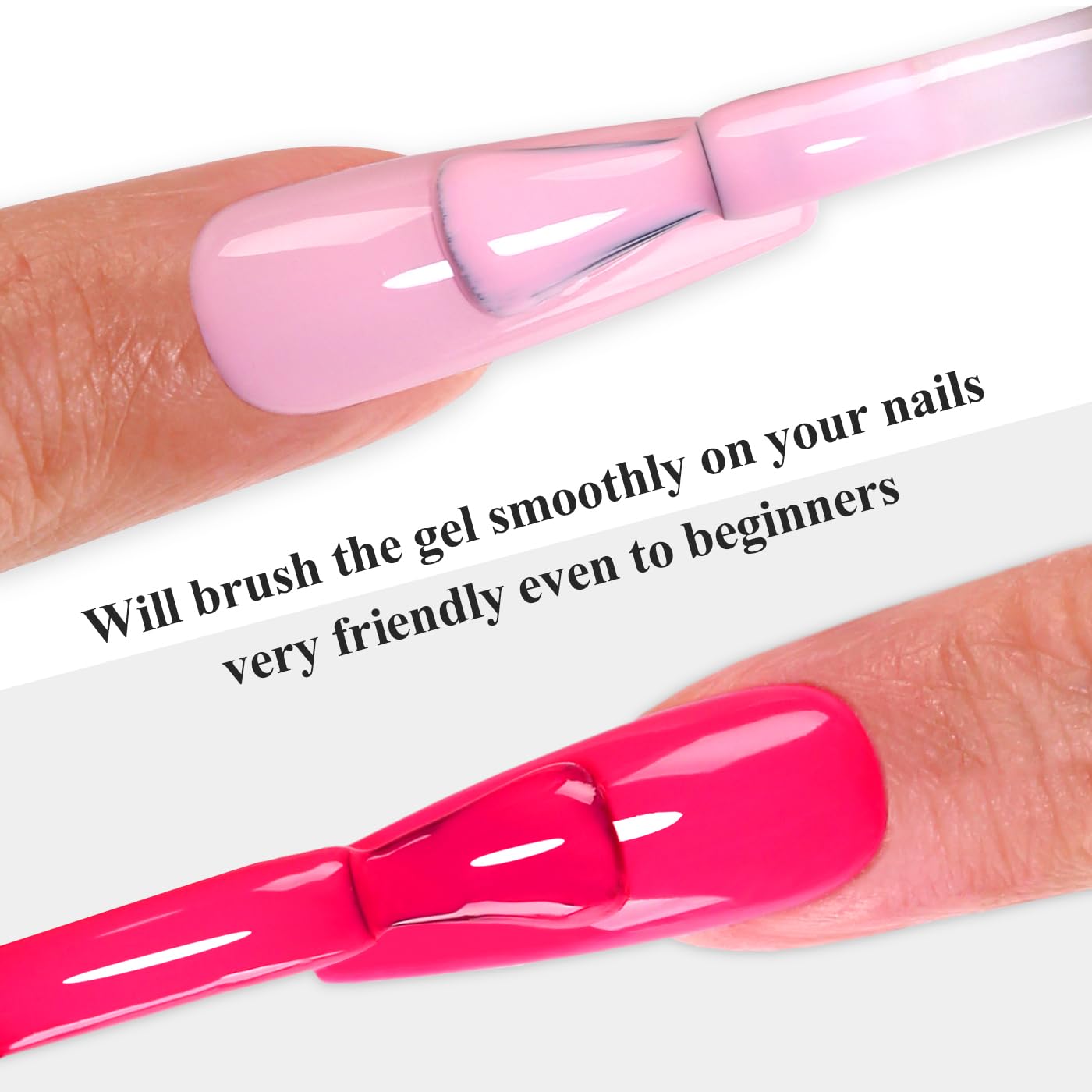 Imtiti Gel Nail Polish Kit, 2 Pcs 10ml Hot Pink & Macaron Pink Colors Gel Polish Soak Off UV LED Spring Summer Pink Gel Polish Nail Art Manicure Salon DIY Design Gel Nail Kit-Velvo Beauty